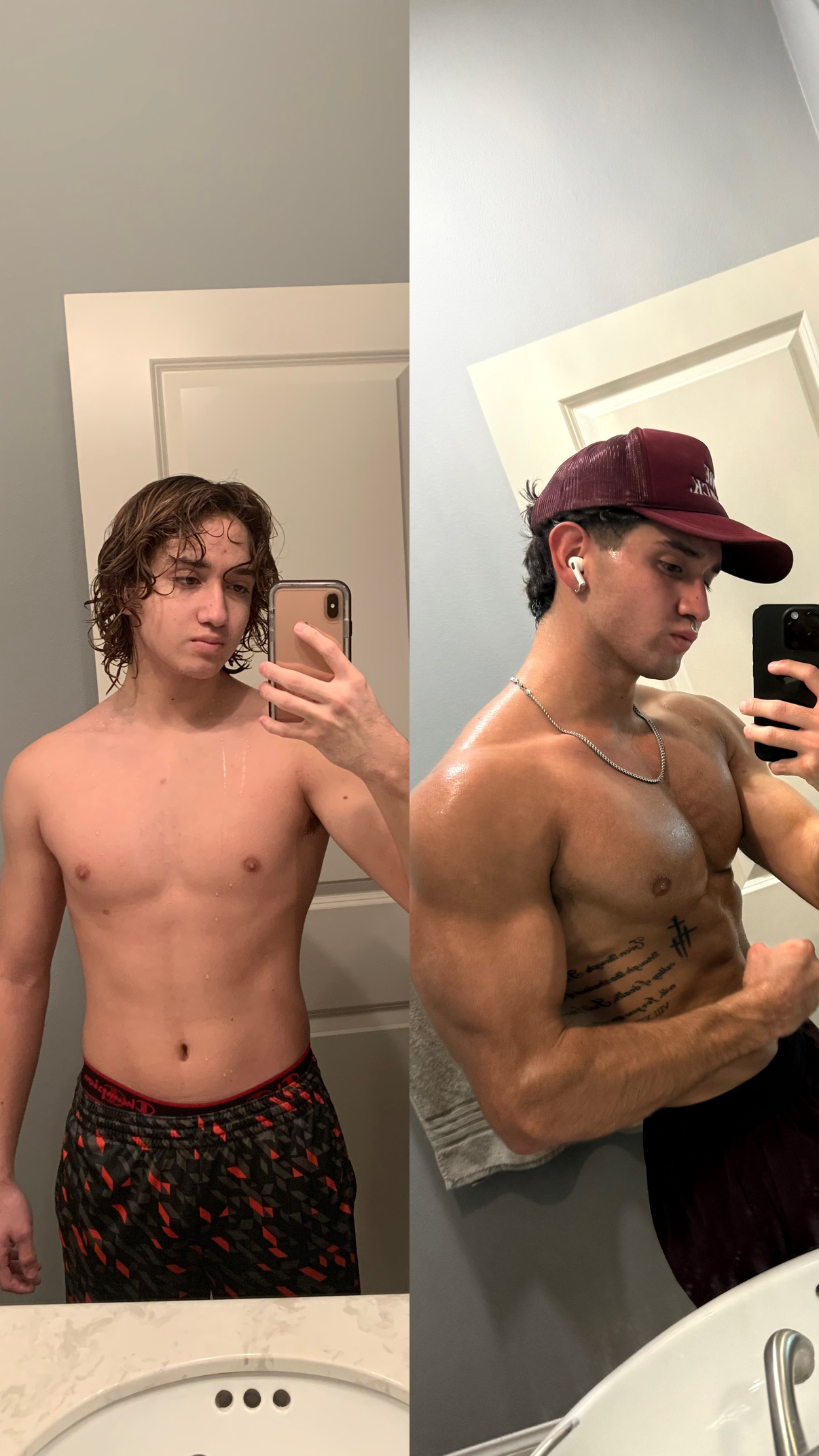 Before and after transformation photos